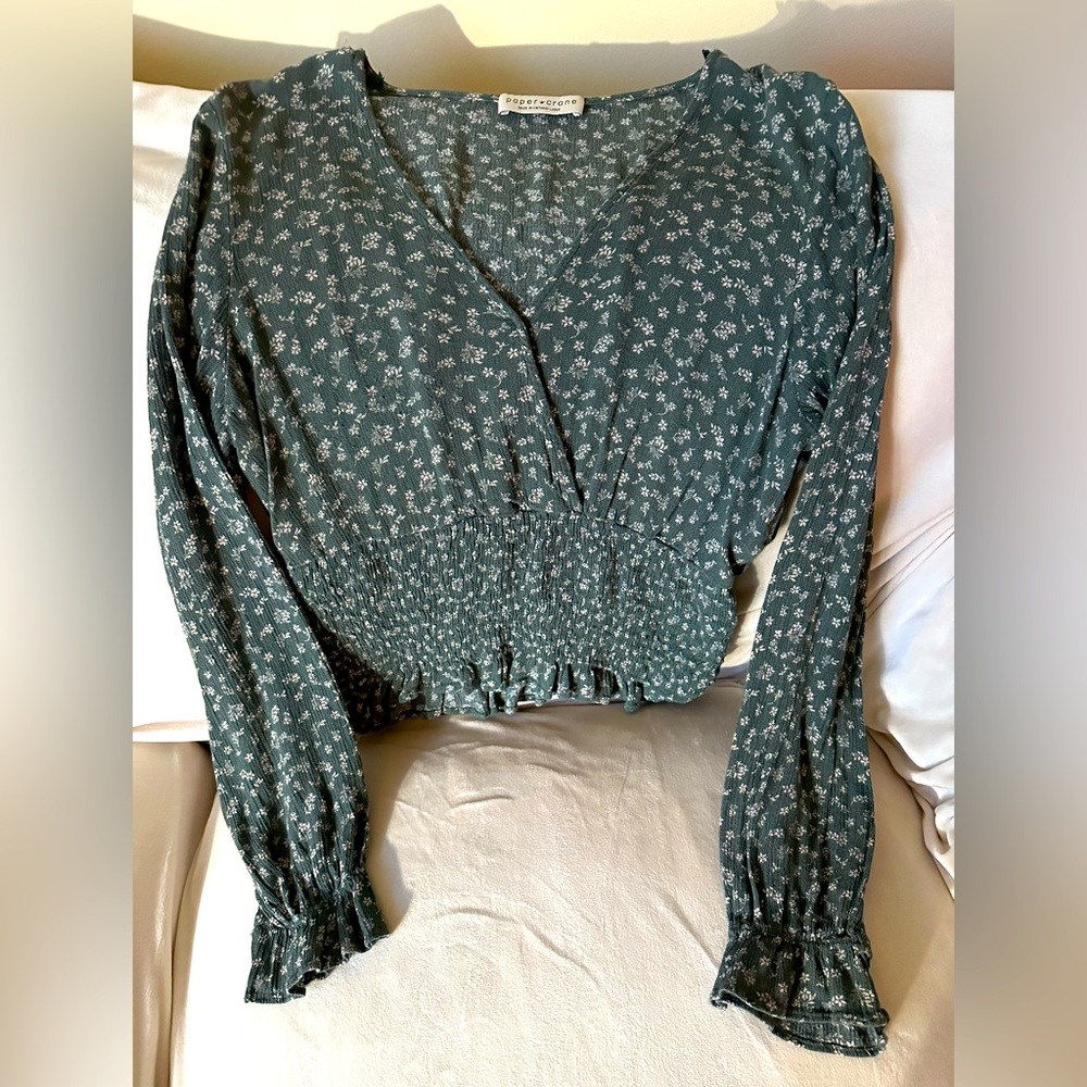 Long sleeve ribbed top by Paper Crane